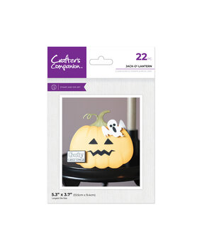 Crafter's Companion Halloween & Fall Shaped Card Stamp & Die Jack-o-Lantern (CC-STD-LANT)