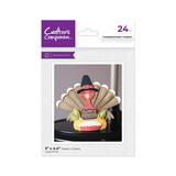 Crafter's Companion Halloween & Fall Shaped Card Stamp & Die Thanksgiving Turkey (CC-STD-TURKEY)