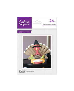 Crafter's Companion Halloween & Fall Shaped Card Stamp & Die Thanksgiving Turkey (CC-STD-TURKEY)