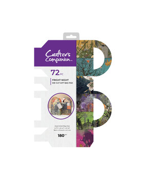 Crafter's Companion Halloween & Christmas Gift Bag 12x8 Inch Paper Pad Fright Night (CC-PAD-GIFT-FRNI)
