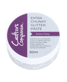 Crafter's Companion Extra Chunky Glitter Paste Snow Fairy 50ml (CC-MME-ECHGLP-SNFA)