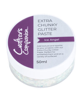 Crafter's Companion Extra Chunky Glitter Paste Ice Angel 50ml (CC-MME-ECHGLP-ICAN)