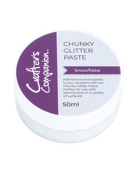 Crafter's Companion Chunky Glitter Paste Snowflake 50ml (CC-MME-CHGLP-SNFL)