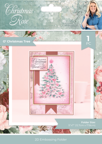 Crafter's Companion Christmas Rose 2D Embossing Folders O' Christmas Tree (S-CR-EF5-OCTR) Crafter's Companion Christmas Rose 2D Embossing Folders O' Christmas Tree (S-CR-EF5-OCTR)