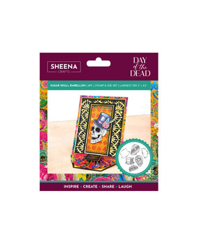 Crafter's Companion Day of the Dead Stamp & Die Sugar Skull Embellish (SD-DOD-STD-SSE)