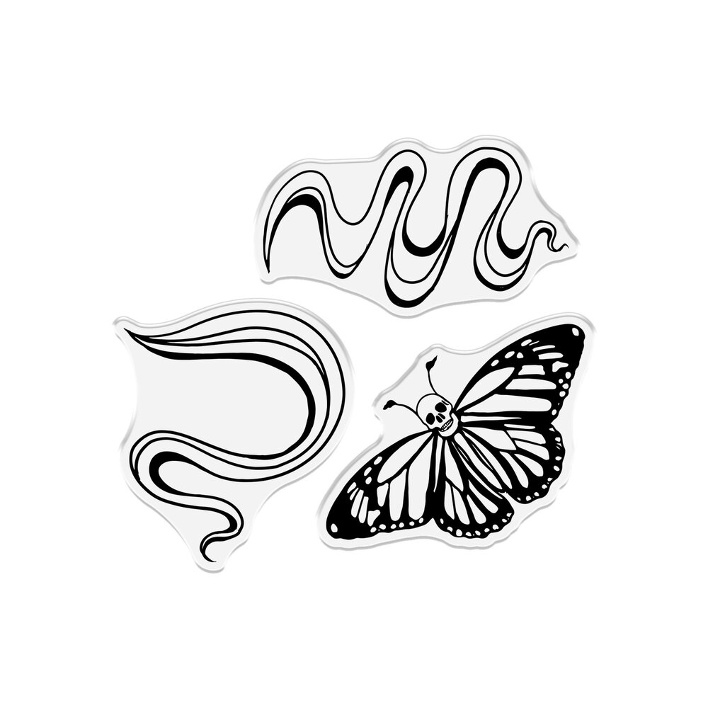 Crafter's Companion Day of the Dead Stamp & Die Butterfly Melody (SD-DOD-STD-BUME)