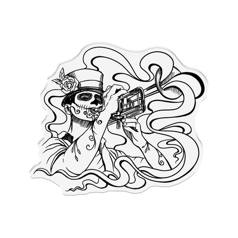 Crafter's Companion Day of the Dead Clear Stamp Melody Man (SD-DOD-STP-MEMA) Crafter's Companion Day of the Dead Clear Stamp Melody Man (SD-DOD-STP-MEMA)