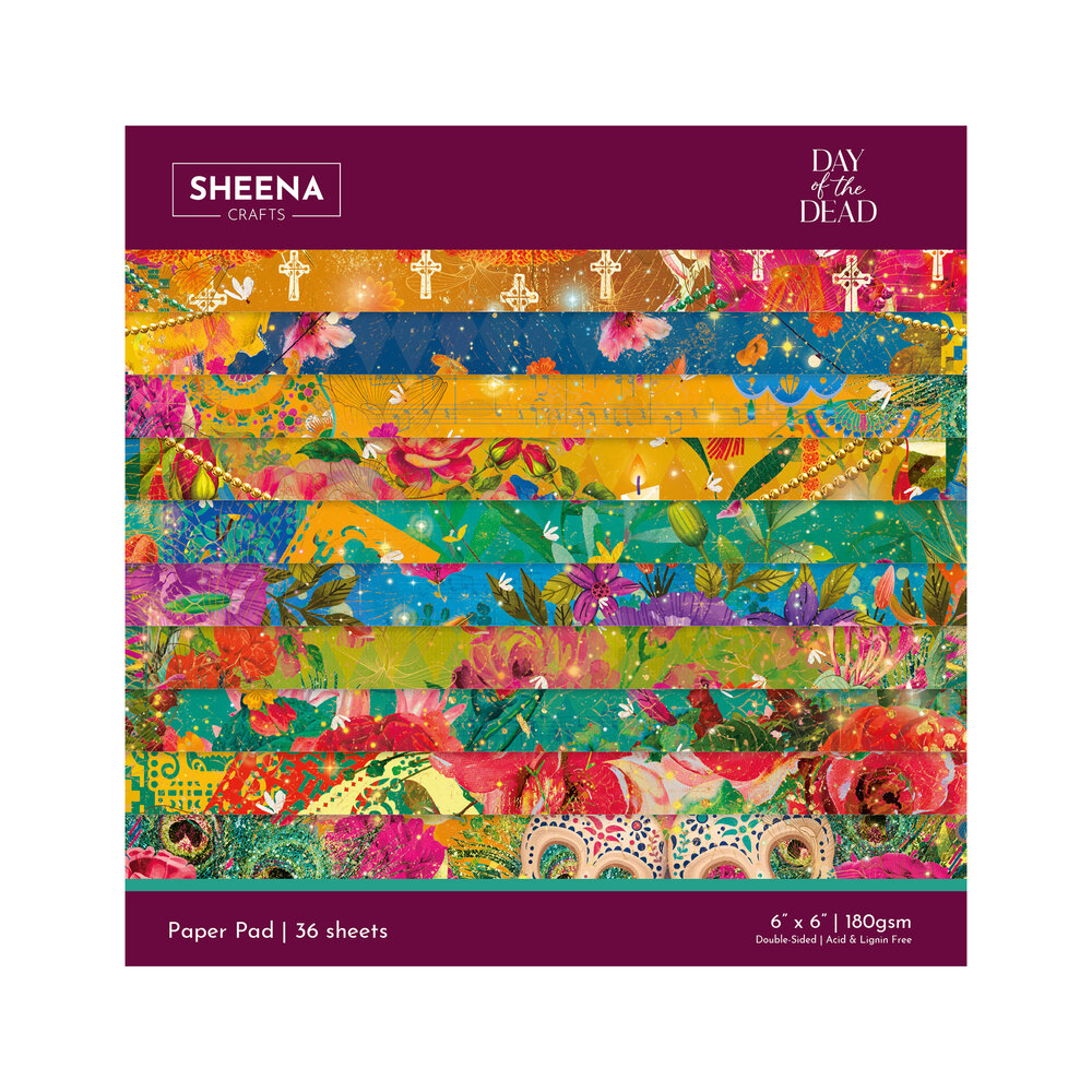 Crafter's Companion Day of the Dead 6x6 Inch Paper Pad (SD-DOD-PAD6) Crafter's Companion Day of the Dead 6x6 Inch Paper Pad (SD-DOD-PAD6)