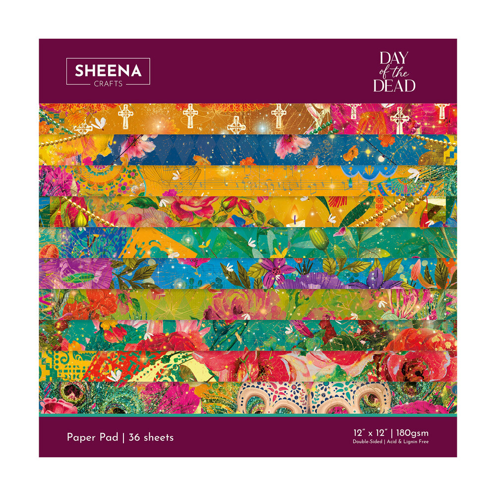 Crafter's Companion Day of the Dead 12x12 Inch Paper Pad (SD-DOD-PAD12) Crafter's Companion Day of the Dead 12x12 Inch Paper Pad (SD-DOD-PAD12)