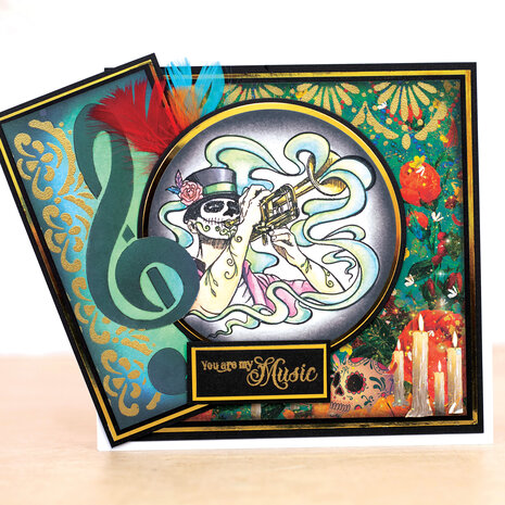 Crafter's Companion Day of the Dead Clear Stamp Melody Man (SD-DOD-STP-MEMA) Crafter's Companion Day of the Dead Clear Stamp Melody Man (SD-DOD-STP-MEMA)