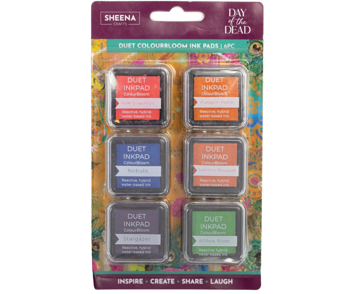 Crafter's Companion Day of the Dead Duet ColourBloom Inkpads (6pcs) (SD-DOD-IP-DUCB) Crafter's Companion Day of the Dead Duet ColourBloom Inkpads (6pcs) (SD-DOD-IP-DUCB)