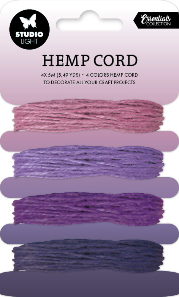 Studio Light Shades Of Purple Hemp Cord (SL-ES-RIB16) (BASIC) Studio Light Shades Of Purple Hemp Cord (SL-ES-RIB16) (BASIC)