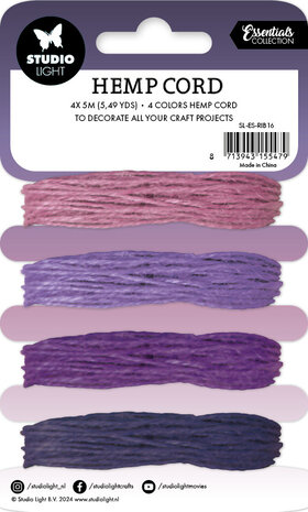 Studio Light Shades Of Purple Hemp Cord (SL-ES-RIB16) (BASIC) Studio Light Shades Of Purple Hemp Cord (SL-ES-RIB16) (BASIC)