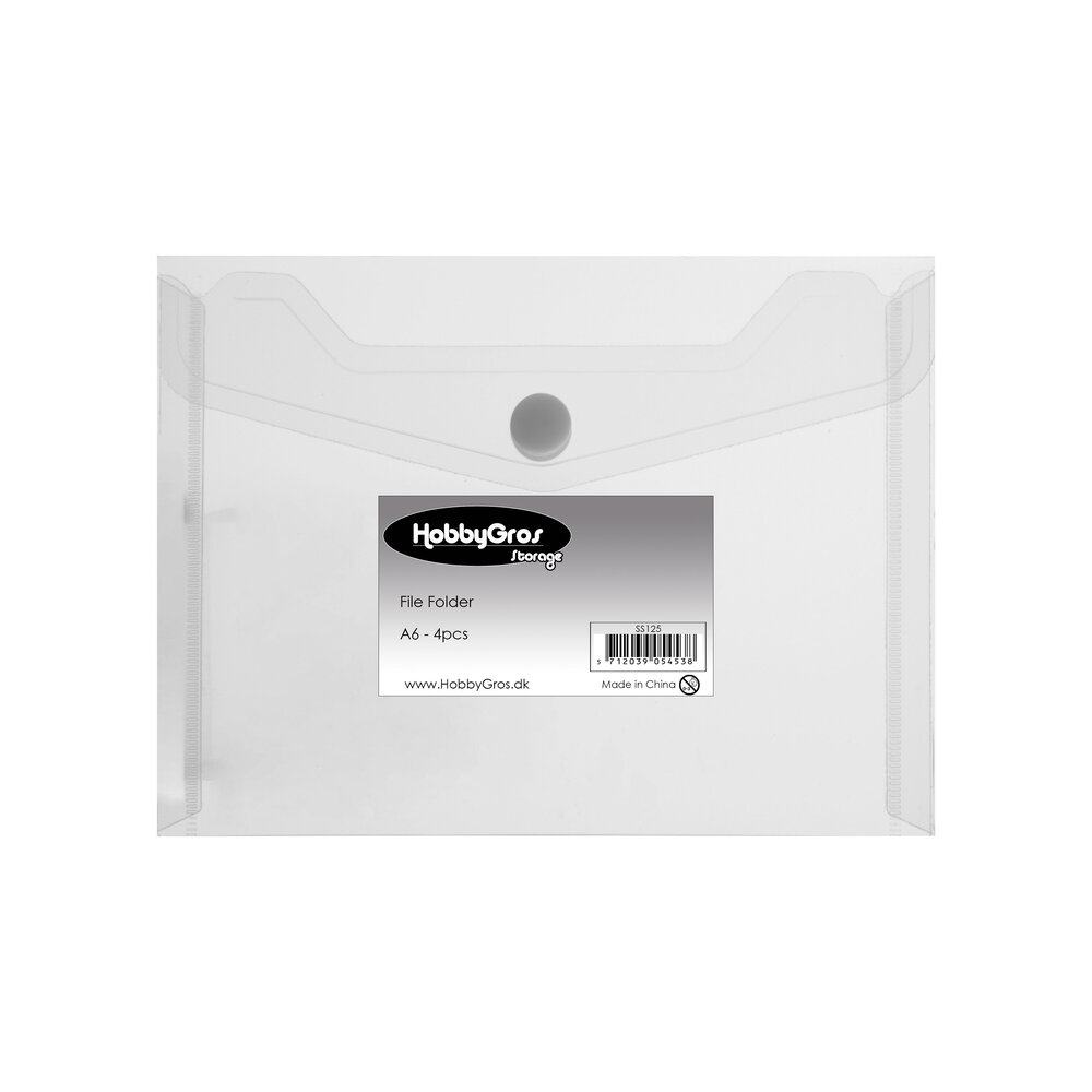 HobbyGros Storage File Folder - A6 (4pcs) (SS125)