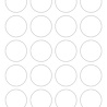 Simple and Basic Transparent Sticker - Removable Ø20mm (120pcs) (SBA651)