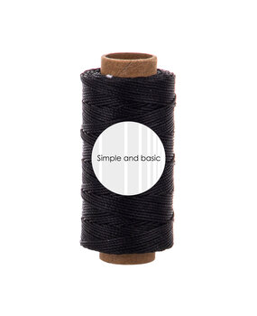 Simple and Basic Black Polyester Thread 50m (SBA701)