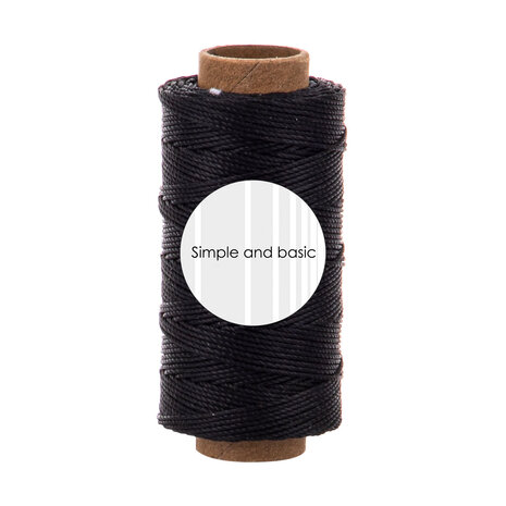 Simple and Basic Black Polyester Thread 50m (SBA701)