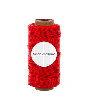 Simple and Basic Bright Red Polyester Thread 50m (SBA708)