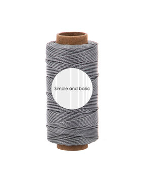 Simple and Basic Steel Grey Polyester Thread 50m (SBA705)