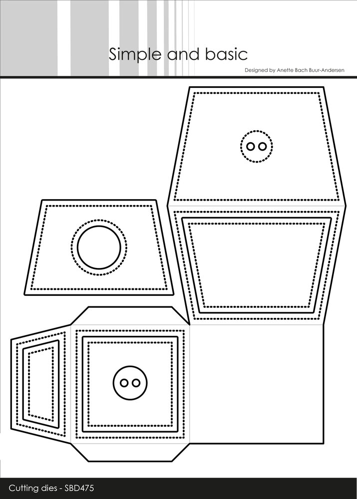 Simple and Basic Box for Sweets Dies (SBD475)