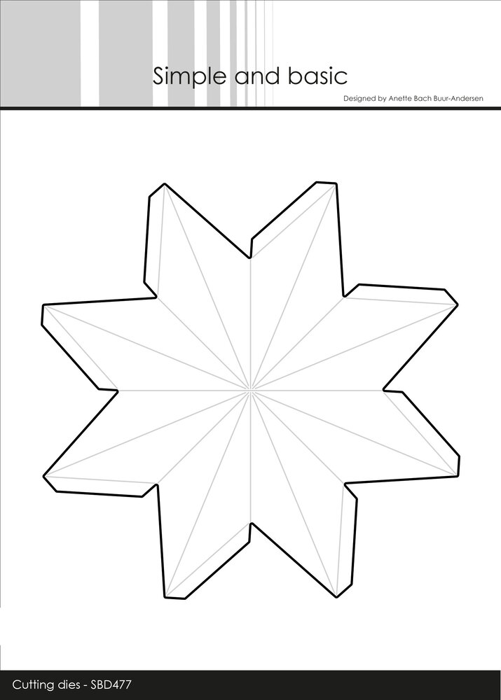 Simple and Basic Star Ornament - Large Dies (SBD477)