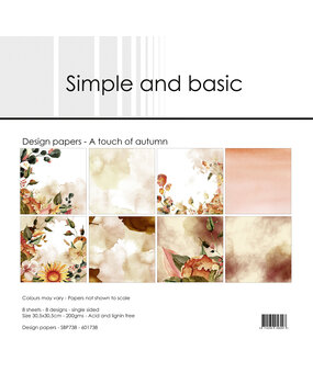 Simple and Basic A touch of autumn 12x12 Inch Paper Pack (SBP738)