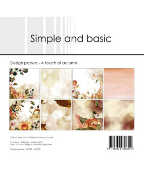 Simple and Basic A touch of autumn 6x6 Inch Paper Pack (SBP538)