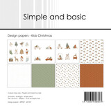 Simple and Basic Kids Christmas 6x6 Inch Paper Pack (SBP537)