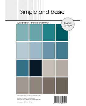 Simple and Basic Petrols and sands A5 Solid Papers (SBP966) Simple and Basic Petrols and sands A5 Solid Papers (SBP966)