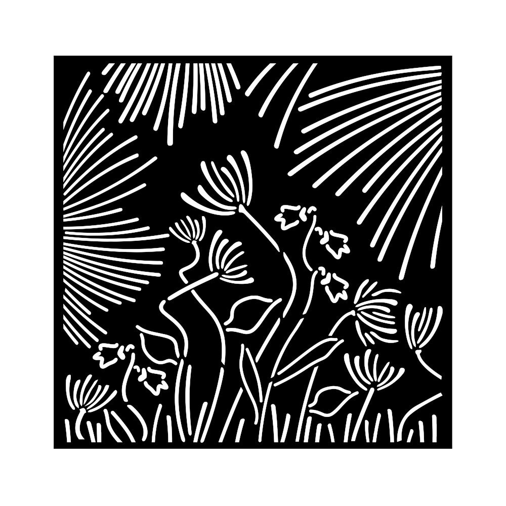 Stamperia Forest Thick Stencil 18x18cm Abstract Flowers (KSTDQ118) Stamperia Forest Thick Stencil 18x18cm Abstract Flowers (KSTDQ118)