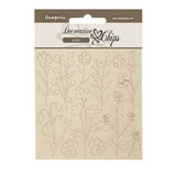 Stamperia Forest Decorative Chips Flowers (SCB237) Stamperia Forest Decorative Chips Flowers (SCB237)