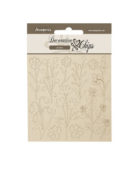 Stamperia Forest Decorative Chips Flowers (SCB237)