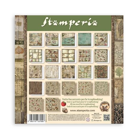Stamperia Forest 12x12 Inch Paper Pack Maxi (Single Face) (SBBXLBG01) Stamperia Forest 12x12 Inch Paper Pack Maxi (Single Face) (SBBXLBG01)