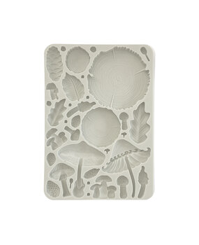 Stamperia Golden Harmony Silicon Mould A5 Wood and Mushrooms (KACMA536)