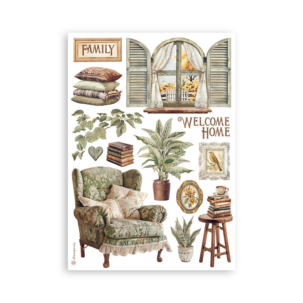 Stamperia Golden Harmony A5 Washi Pad (8pcs) (SBW11) (DISCONTINUED) Stamperia Golden Harmony A5 Washi Pad (8pcs) (SBW11) (DISCONTINUED)