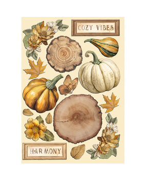 Stamperia Golden Harmony Colored Wooden Shape A5 Pumpkins (KLSP172)