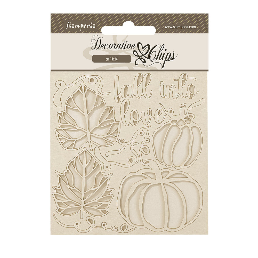 Stamperia Golden Harmony Decorative Chips Pumpkins (SCB236) Stamperia Golden Harmony Decorative Chips Pumpkins (SCB236)