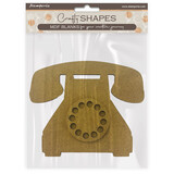 Stamperia Golden Harmony MDF Crafty Shapes Blanks Telephone (KLSM24)