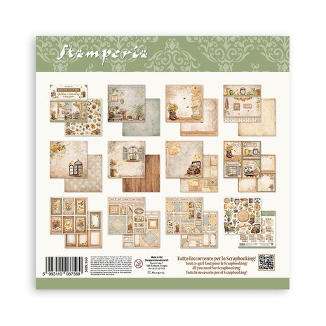 Stamperia Golden Harmony 12x12 Inch Paper Pack (SBBL160) Stamperia Golden Harmony 12x12 Inch Paper Pack (SBBL160)