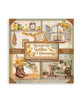 Stamperia Golden Harmony 12x12 Inch Paper Pack Maxi (Single Face) (SBBXLB17)