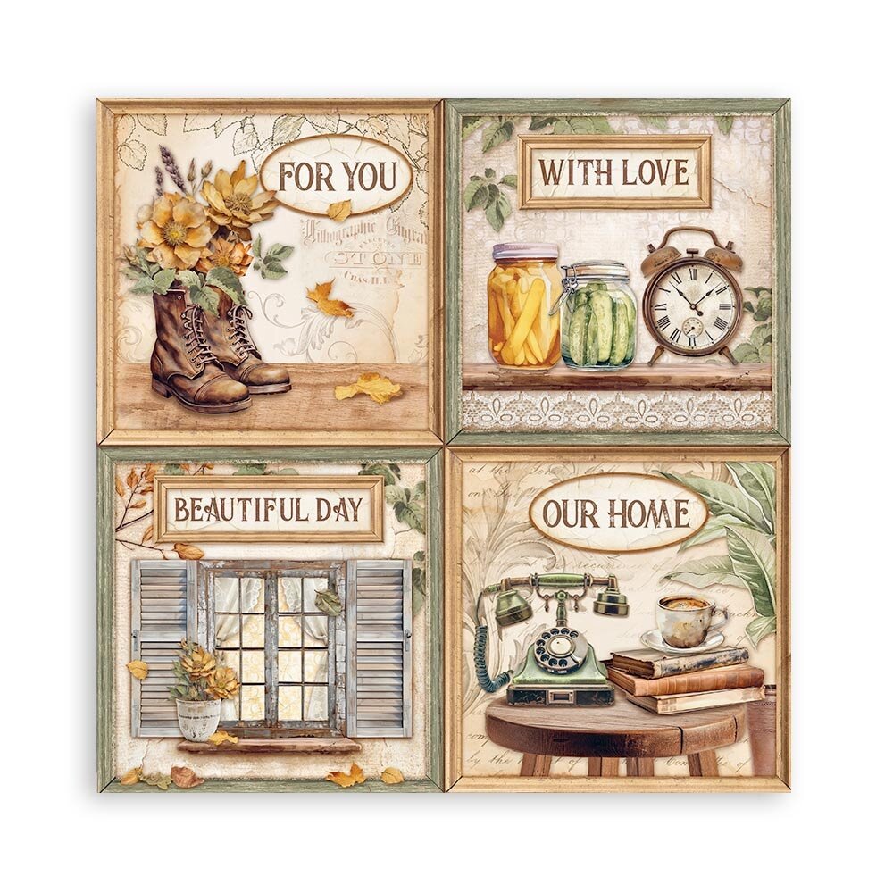 Stamperia Golden Harmony 12x12 Inch Paper Pack Maxi (Single Face) (SBBXLB17) Stamperia Golden Harmony 12x12 Inch Paper Pack Maxi (Single Face) (SBBXLB17)