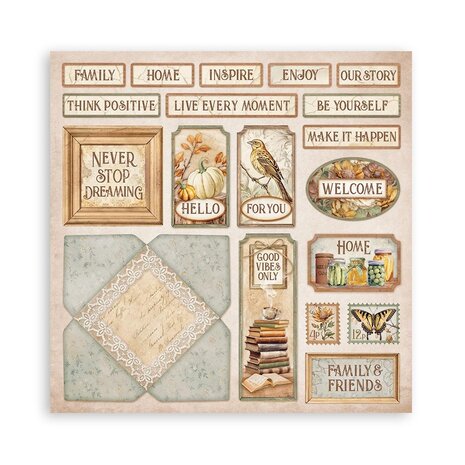 Stamperia Golden Harmony 12x12 Inch Paper Pack Maxi (Single Face) (SBBXLB17) Stamperia Golden Harmony 12x12 Inch Paper Pack Maxi (Single Face) (SBBXLB17)
