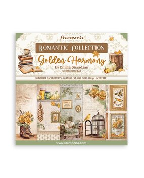 Stamperia Golden Harmony 8x8 Inch Paper Pack (SBBS114)