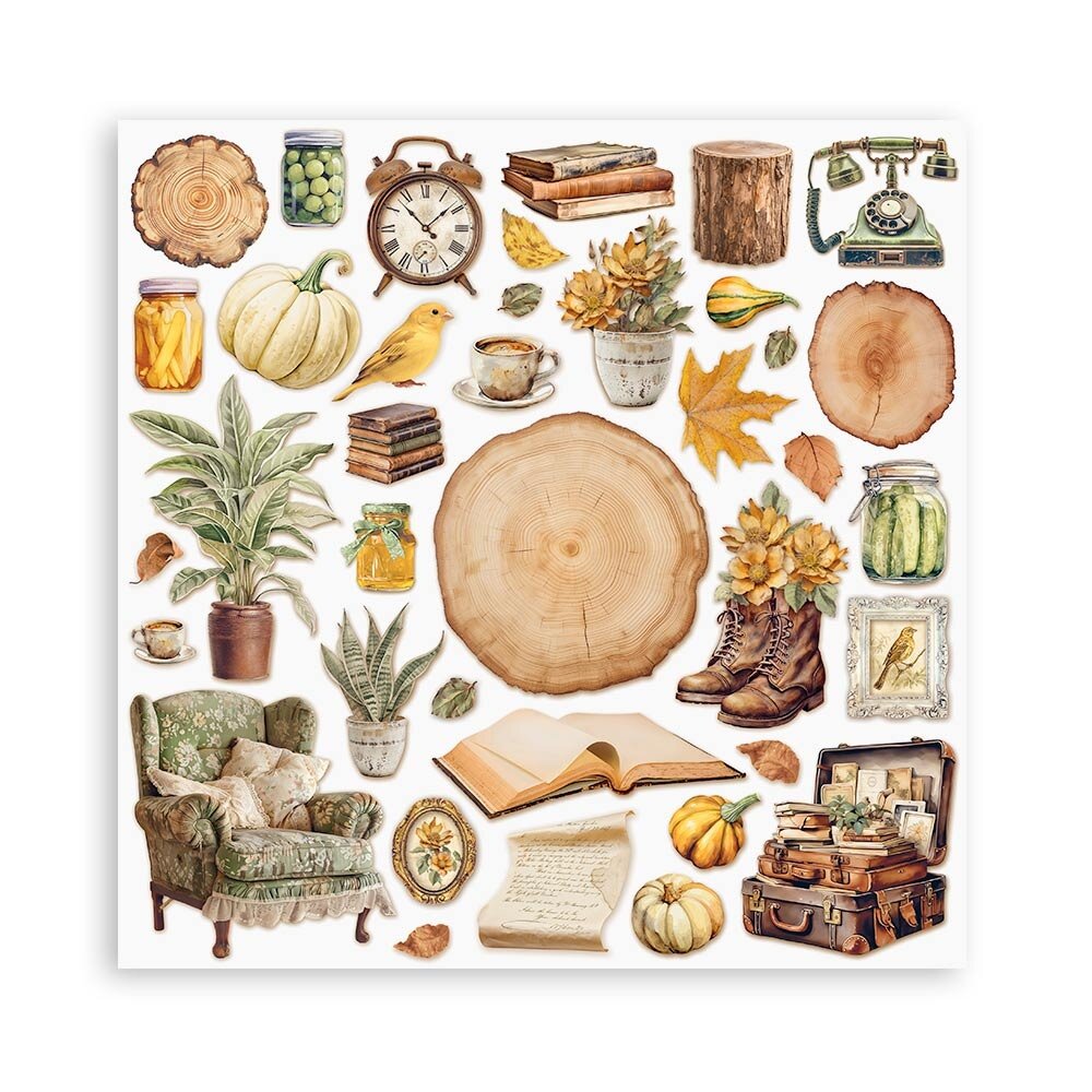 Stamperia Golden Harmony 8x8 Inch Paper Pack (SBBS114) Stamperia Golden Harmony 8x8 Inch Paper Pack (SBBS114)