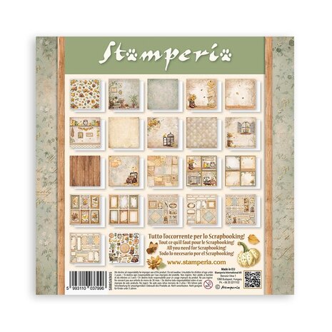 Stamperia Golden Harmony 8x8 Inch Paper Pack Maxi (Single Face) (SBBSXB05) Stamperia Golden Harmony 8x8 Inch Paper Pack Maxi (Single Face) (SBBSXB05)
