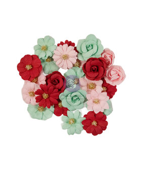 Prima Marketing 25 & Peppermint Flowers Sparkling (24pcs) (673628)