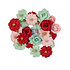 25 & Peppermint Flowers Sparkling (24pcs) (673628)