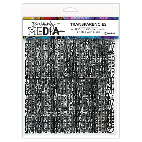 Ranger Dina Wakley MEdia Transparencies Typography Set 2 (MDA82668) Ranger Dina Wakley MEdia Transparencies Typography Set 2 (MDA82668)