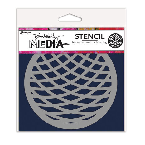 Ranger Dina Wakley MEdia Stencil Squished Coaster (MDS84976) (DISCONTINUED) Ranger Dina Wakley MEdia Stencil Squished Coaster (MDS84976) (DISCONTINUED)