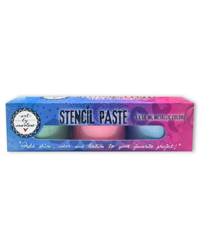 Art By Marlene Stencil Paste Metallic (3x50ml) (ABM-ES-PASTE07) (BASIC)